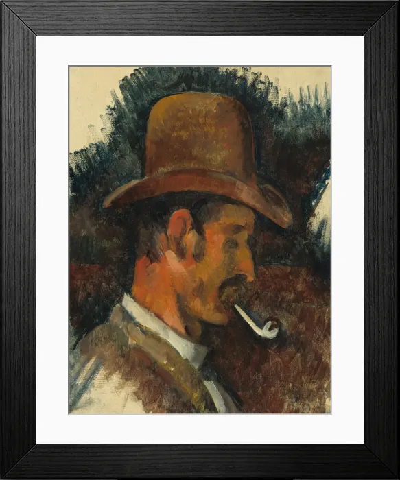 Framed Print : Man with Pipe, 1892 / 1896. Creator: Paul Cezanne Framed Print : Man with Pipe, 1892 / 1896. Creator: Paul Cezanne