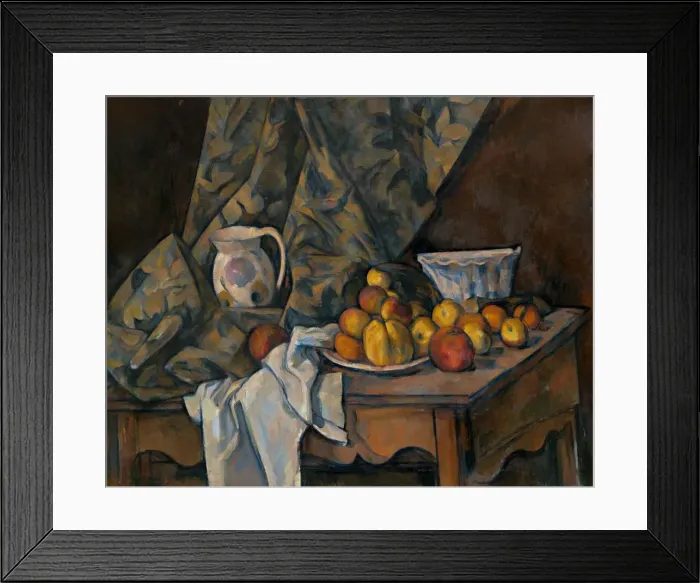Framed Print : Still Life with Apples and Peaches, c. 1905. Creator: Paul Cezanne Framed Print : Still Life with Apples and Peaches, c. 1905. Creator: Paul Cezanne
