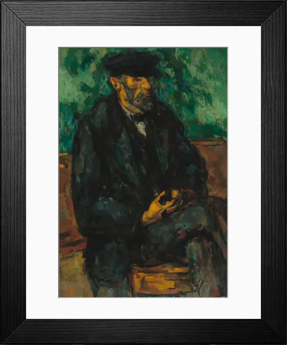 Framed Print : The Gardener Vallier, 1906. Creator: Paul Cezanne Framed Print : The Gardener Vallier, 1906. Creator: Paul Cezanne