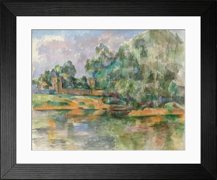 Framed Print : Banks of the Seine at Medan, c. 1885 / 1890. Creator: Paul Cezanne Framed Print : Banks of the Seine at Medan, c. 1885 / 1890. Creator: Paul Cezanne