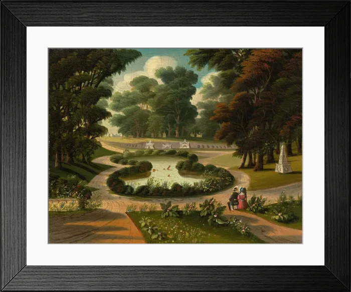 Framed Print : Mount Auburn Cemetery, mid 19th century. Creator: Thomas Chambers Framed Print : Mount Auburn Cemetery, mid 19th century. Creator: Thomas Chambers