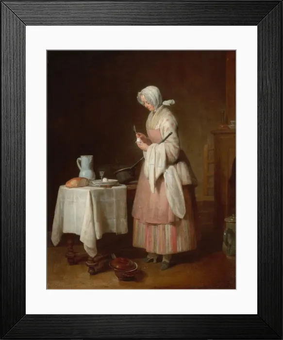 Framed Print : The Attentive Nurse, 1747. Creator: Jean-Simeon Chardin Framed Print : The Attentive Nurse, 1747. Creator: Jean-Simeon Chardin