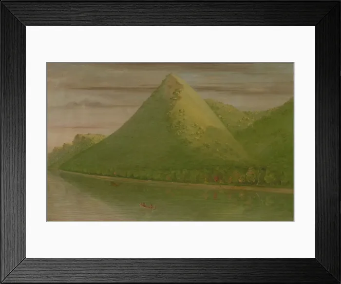 Framed Print : View of Pikes Tent, 1861 / 1869. Creator: George Catlin Framed Print : View of Pikes Tent, 1861 / 1869. Creator: George Catlin