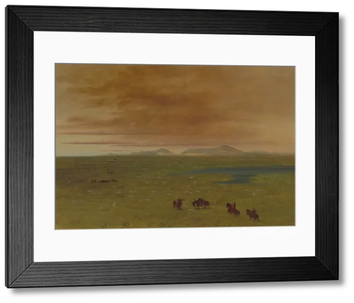 Framed Print : Grand Lavoir, Pampa del Sacramento, 1854 / 1869. Creator: George Catlin Framed Print : Grand Lavoir, Pampa del Sacramento, 1854 / 1869. Creator: George Catlin