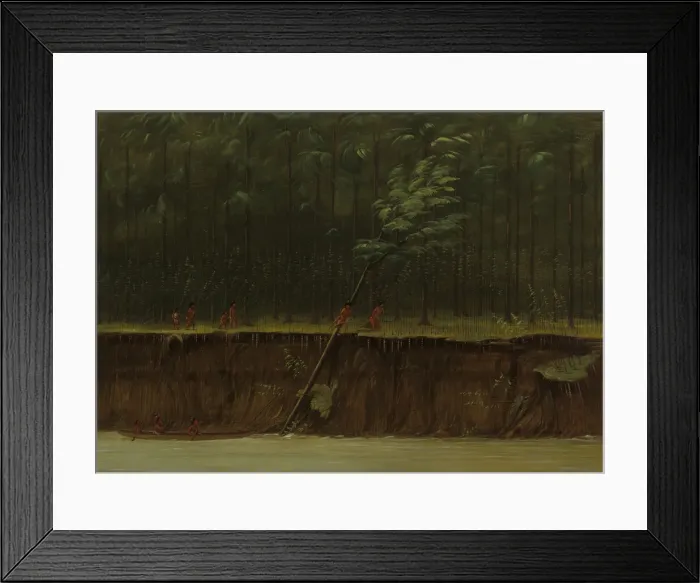 Framed Print : View of the Lower Mississippi, 1861 / 1869. Creator: George Catlin Framed Print : View of the Lower Mississippi, 1861 / 1869. Creator: George Catlin