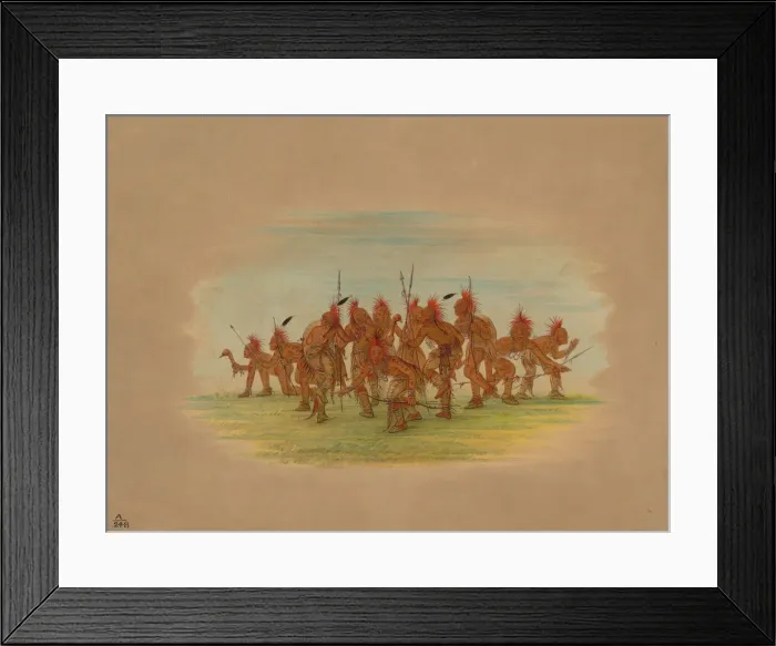 Framed Print : Discovery Dance - Saukie, 1861. Creator: George Catlin Framed Print : Discovery Dance - Saukie, 1861. Creator: George Catlin