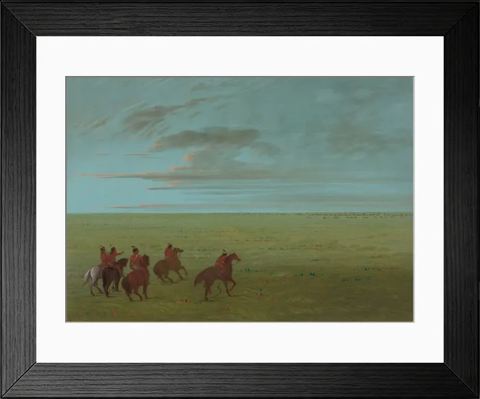 Framed Print : Connibos Starting for Wild Horses, 1854 / 1869. Creator: George Catlin Framed Print : Connibos Starting for Wild Horses, 1854 / 1869. Creator: George Catlin