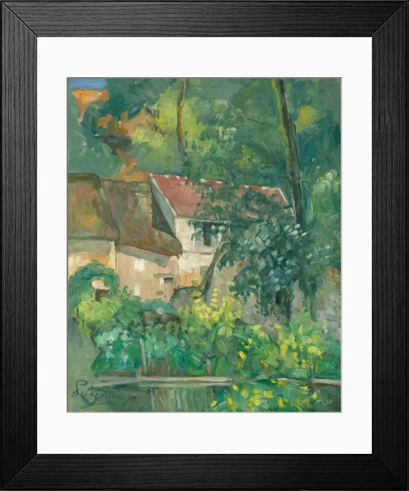 Framed Print : House of Pere Lacroix, 1873. Creator: Paul Cezanne Framed Print : House of Pere Lacroix, 1873. Creator: Paul Cezanne