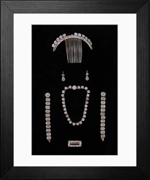 Framed Print : Jewelry set, American, first quarter 19th century. Creator: Unknown Framed Print : Jewelry set, American, first quarter 19th century. Creator: Unknown
