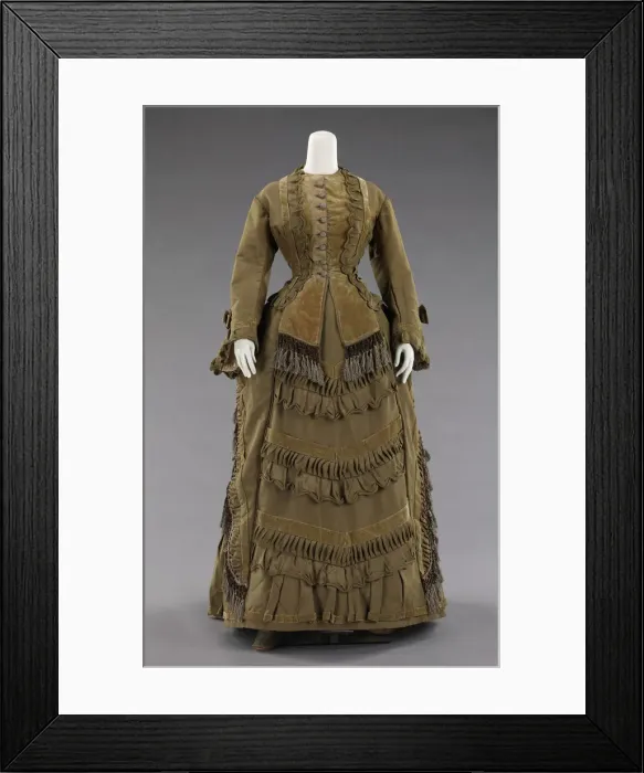 Framed Print : Ensemble, American, ca. 1875. Creator: Unknown Framed Print : Ensemble, American, ca. 1875. Creator: Unknown