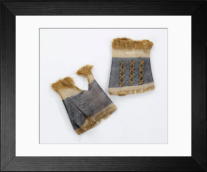 Framed Print : Mitts, American, 1875. Creator: Unknown Framed Print : Mitts, American, 1875. Creator: Unknown