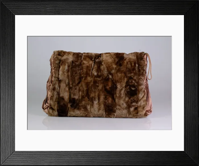 Framed Print : Muff, American, ca. 1885. Creator: Unknown Framed Print : Muff, American, ca. 1885. Creator: Unknown