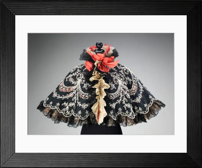 Framed Print : Evening cape, American, 1894. Creator: Unknown Framed Print : Evening cape, American, 1894. Creator: Unknown
