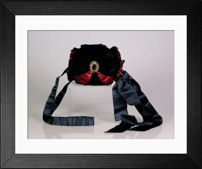 Framed Print : Evening muff, American, 1880-89. Creator: Unknown Framed Print : Evening muff, American, 1880-89. Creator: Unknown