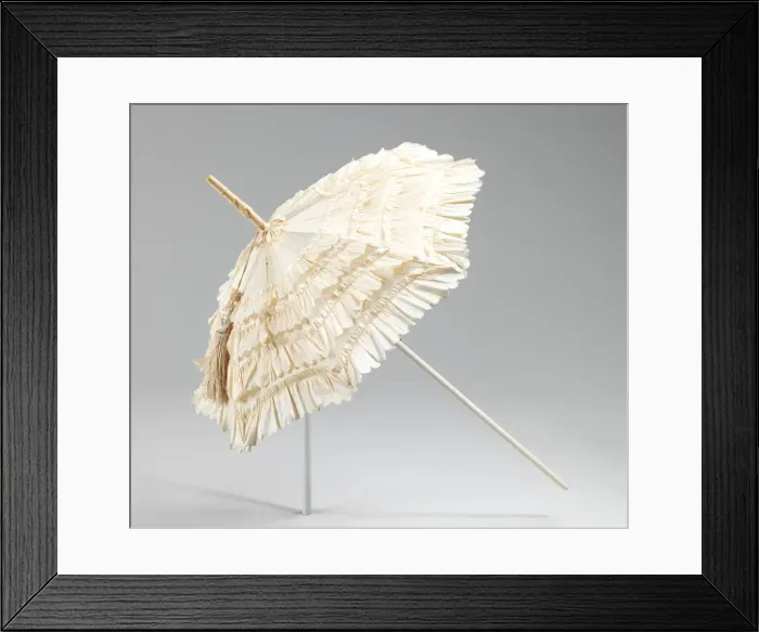 Framed Print : Parasol, American, 1850-60. Creator: Unknown Framed Print : Parasol, American, 1850-60. Creator: Unknown