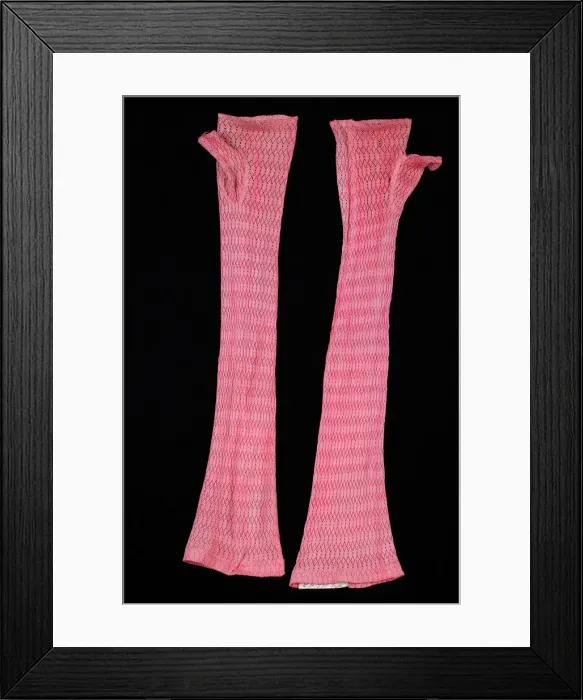 Framed Print : Evening mitts, American, third quarter 19th century. Creator: Unknown Framed Print : Evening mitts, American, third quarter 19th century. Creator: Unknown