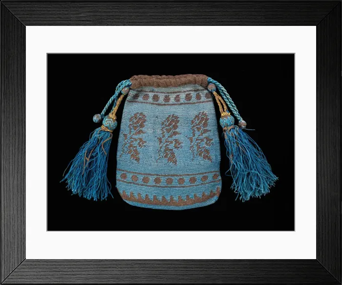 Framed Print : Evening pouch, American, second quarter 19th century. Creator: Unknown Framed Print : Evening pouch, American, second quarter 19th century. Creator: Unknown