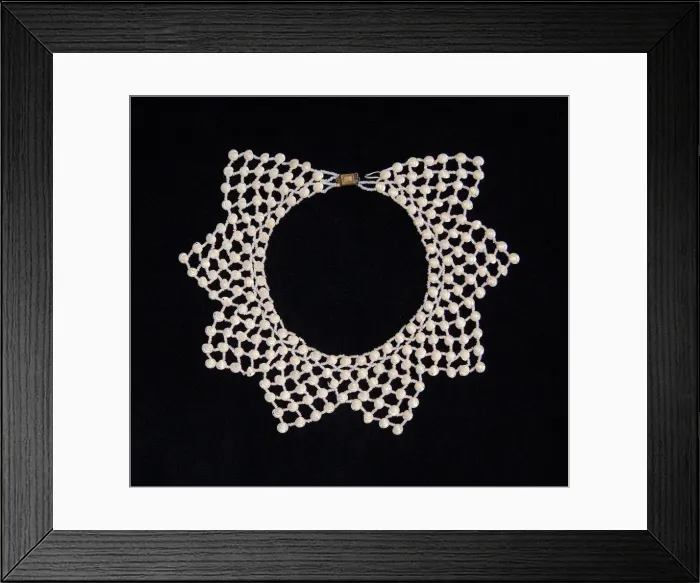 Framed Print : Necklace, American, ca. 1860. Creator: Unknown Framed Print : Necklace, American, ca. 1860. Creator: Unknown