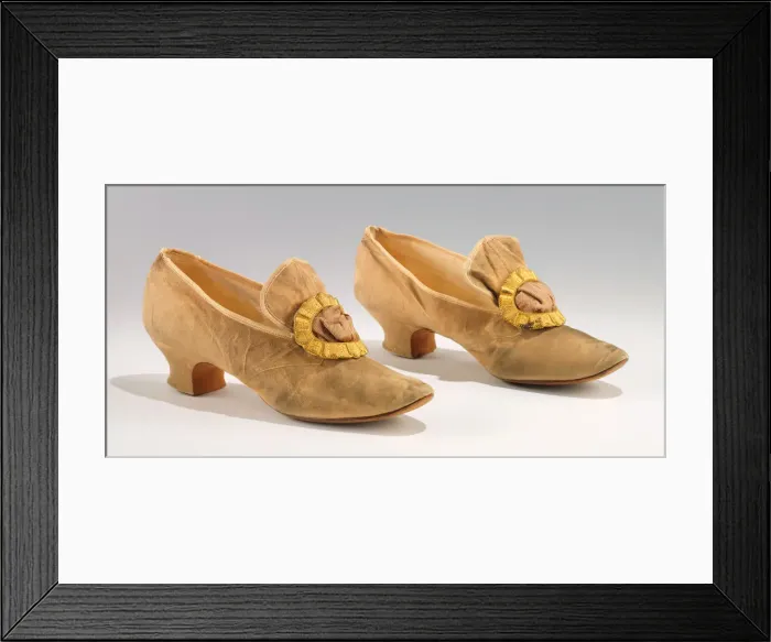 Framed Print : Evening pumps, American, 1890. Creator: Steigerwalt Framed Print : Evening pumps, American, 1890. Creator: Steigerwalt