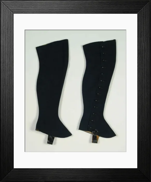 Framed Print : Gaiters, American, 1882. Creator: Unknown Framed Print : Gaiters, American, 1882. Creator: Unknown