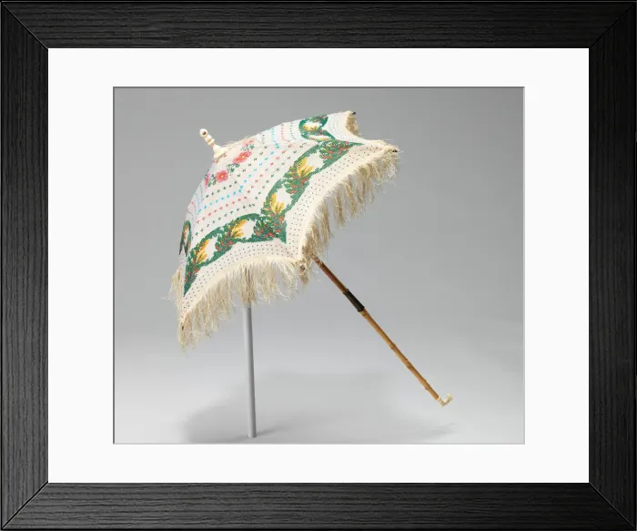 Framed Print : Parasol, American, ca. 1870. Creator: Unknown Framed Print : Parasol, American, ca. 1870. Creator: Unknown