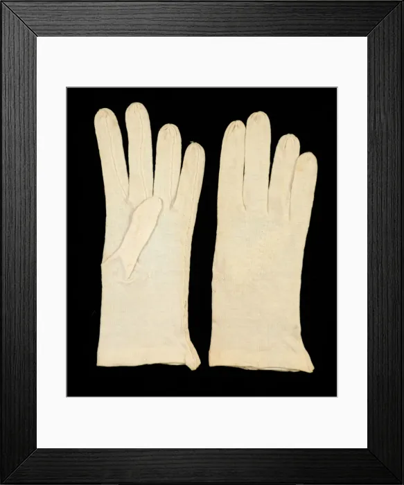 Framed Print : Gloves, American, ca. 1860. Creator: Unknown Framed Print : Gloves, American, ca. 1860. Creator: Unknown