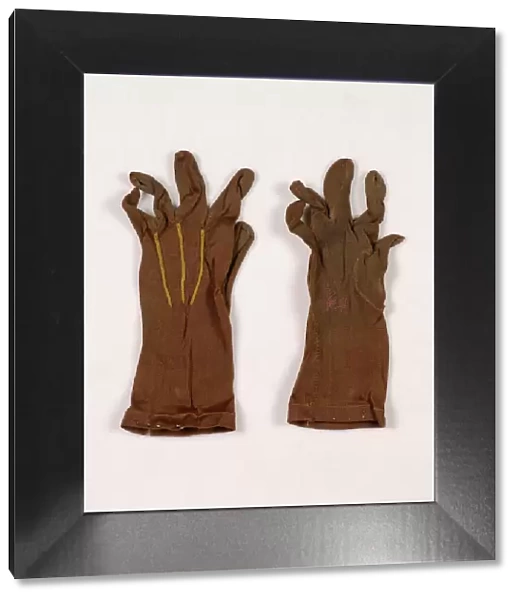 Gloves, American, ca. 1888. Creator: Unknown