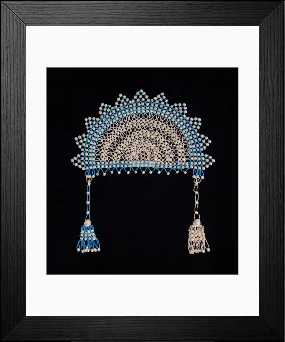 Framed Print : Headdress, American, ca. 1860. Creator: Unknown Framed Print : Headdress, American, ca. 1860. Creator: Unknown