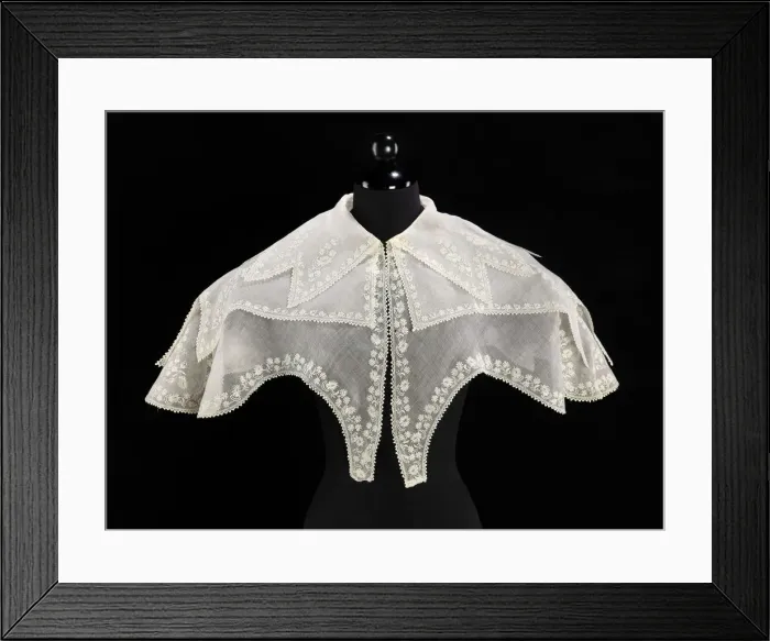 Framed Print : Pelerine, American, ca. 1835. Creator: Unknown Framed Print : Pelerine, American, ca. 1835. Creator: Unknown