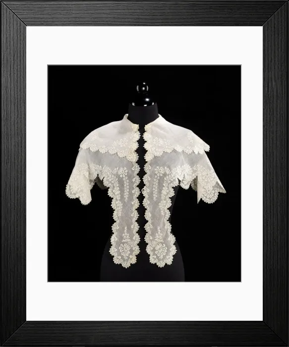 Framed Print : Pelerine, American, ca. 1830. Creator: Unknown Framed Print : Pelerine, American, ca. 1830. Creator: Unknown