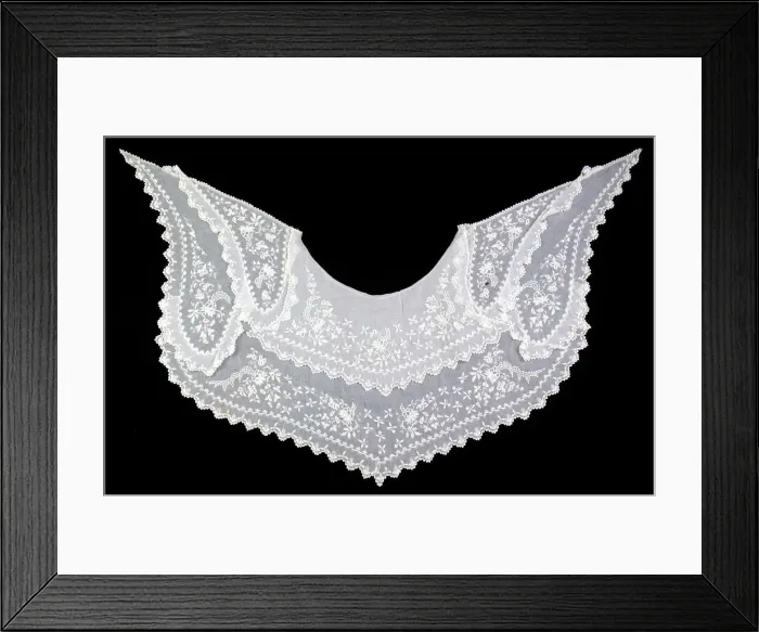 Framed Print : Pelerine, American, ca. 1835. Creator: Unknown Framed Print : Pelerine, American, ca. 1835. Creator: Unknown