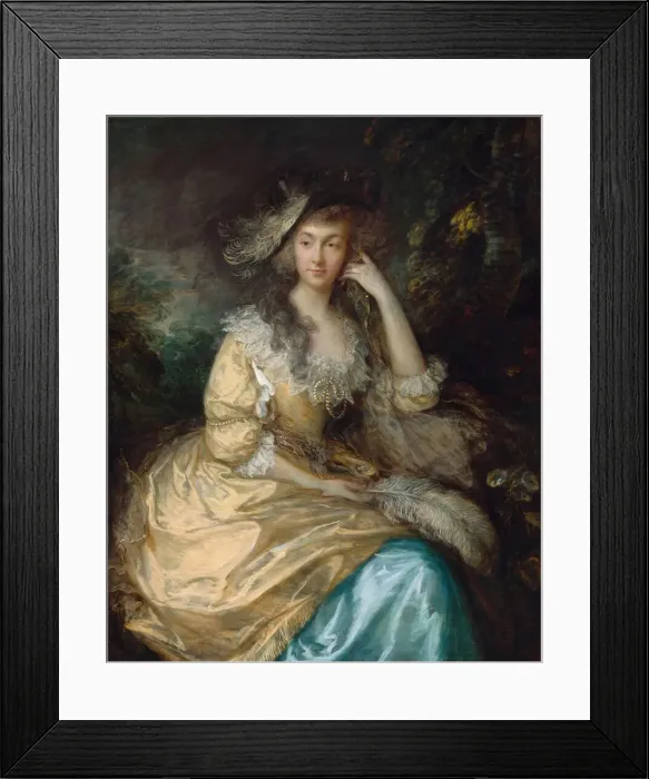 Framed Print : Frances Susanna, Lady de Dunstanville, c. 1786. Creator: Thomas Gainsborough Framed Print : Frances Susanna, Lady de Dunstanville, c. 1786. Creator: Thomas Gainsborough
