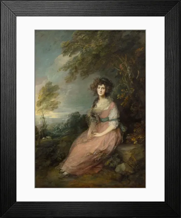 Framed Print : Mrs. Richard Brinsley Sheridan, 1785-1787. Creator: Thomas Gainsborough