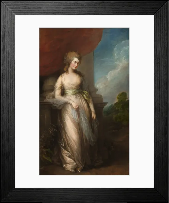 Framed Print : Georgiana, Duchess of Devonshire, 1783. Creator: Thomas Gainsborough Framed Print : Georgiana, Duchess of Devonshire, 1783. Creator: Thomas Gainsborough