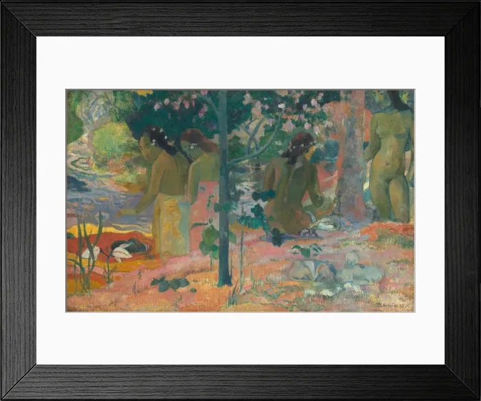 Framed Print : The Bathers, 1897. Creator: Paul Gauguin Framed Print : The Bathers, 1897. Creator: Paul Gauguin
