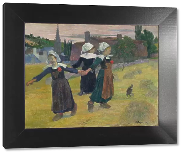 Breton Girls Dancing, Pont-Aven, 1888. Creator: Paul Gauguin
