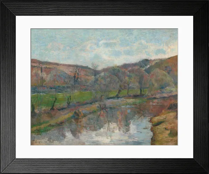 Framed Print : Brittany Landscape, 1888. Creator: Paul Gauguin Framed Print : Brittany Landscape, 1888. Creator: Paul Gauguin