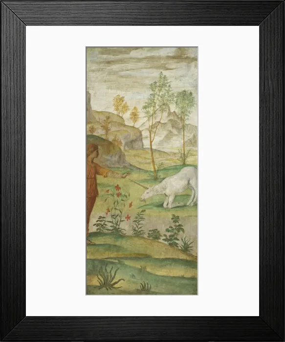 Framed Print : Procris and the Unicorn, c. 1520 / 1522. Creator: Bernardino Luini Framed Print : Procris and the Unicorn, c. 1520 / 1522. Creator: Bernardino Luini