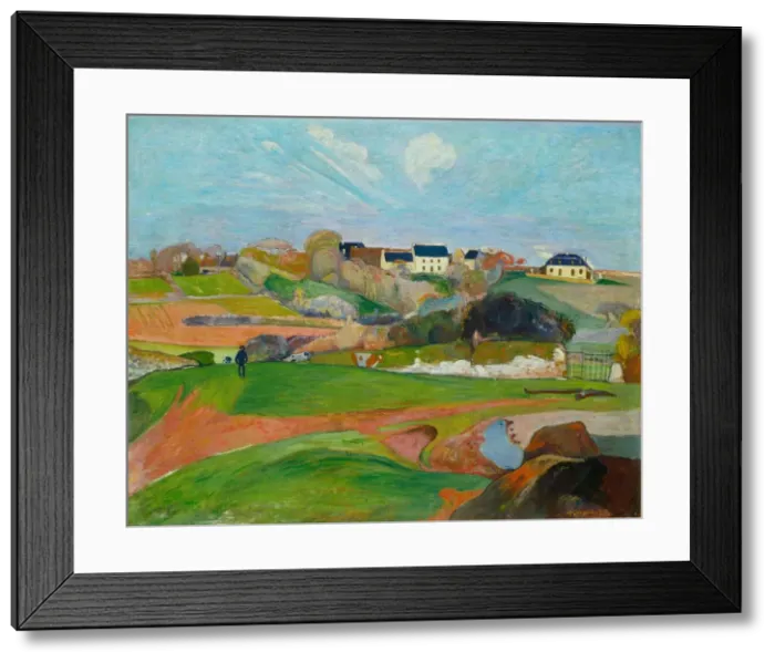 Framed Print : Landscape at Le Pouldu, 1890. Creator: Paul Gauguin Framed Print : Landscape at Le Pouldu, 1890. Creator: Paul Gauguin