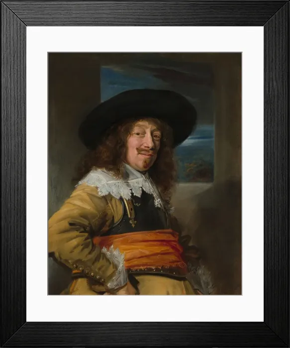 Framed Print : Portrait of a Member of the Haarlem Civic Guard, c. 1636 / 1638. Creator: Frans Hals Framed Print : Portrait of a Member of the Haarlem Civic Guard, c. 1636 / 1638. Creator: Frans Hals