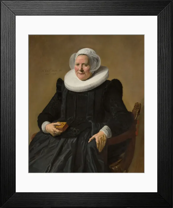 Framed Print : Portrait of an Elderly Lady, 1633. Creator: Frans Hals Framed Print : Portrait of an Elderly Lady, 1633. Creator: Frans Hals