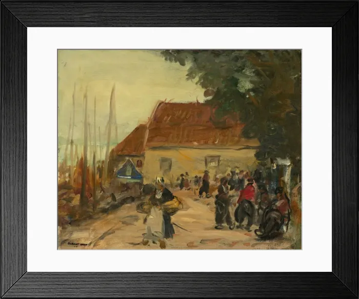 Framed Print : Volendam Street Scene, 1910. Creator: Robert Henri Framed Print : Volendam Street Scene, 1910. Creator: Robert Henri