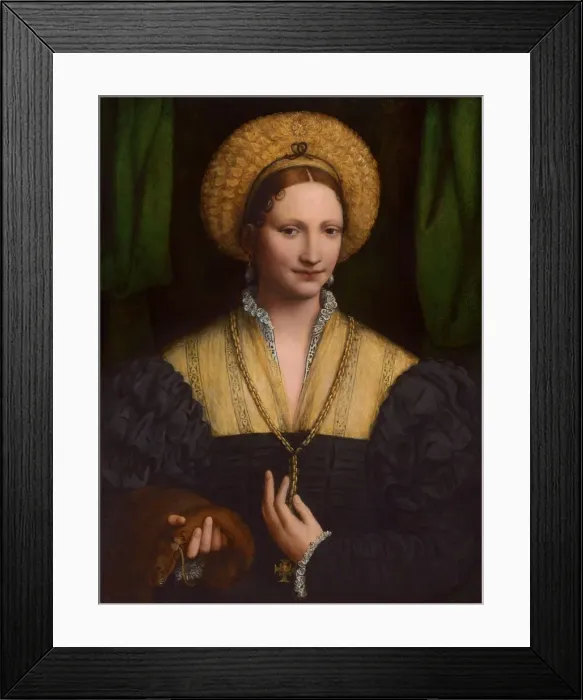 Framed Print : Portrait of a Lady, 1520 / 1525. Creator: Bernardino Luini Framed Print : Portrait of a Lady, 1520 / 1525. Creator: Bernardino Luini