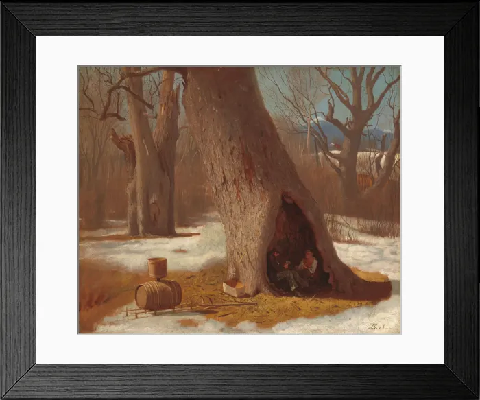 Framed Print : The Truants, c. 1870. Creator: Eastman Johnson Framed Print : The Truants, c. 1870. Creator: Eastman Johnson