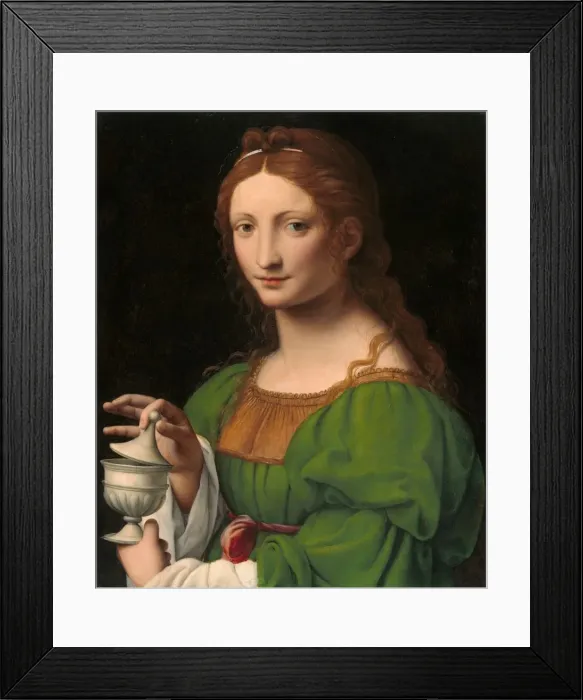 Framed Print : The Magdalen, c. 1525. Creator: Bernardino Luini Framed Print : The Magdalen, c. 1525. Creator: Bernardino Luini