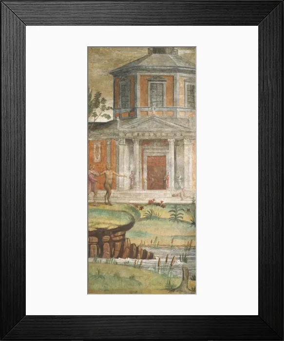 Framed Print : Cephalus and Pan at the Temple of Diana, c. 1520 / 1522. Creator: Bernardino Luini Framed Print : Cephalus and Pan at the Temple of Diana, c. 1520 / 1522. Creator: Bernardino Luini