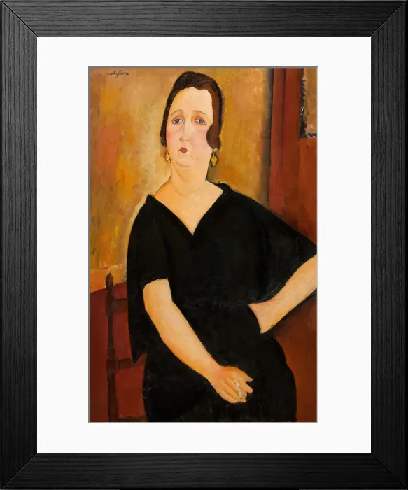 Framed Print : Madame Amedee (Woman with Cigarette), 1918. Creator: Amadeo Modigliani Framed Print : Madame Amedee (Woman with Cigarette), 1918. Creator: Amadeo Modigliani