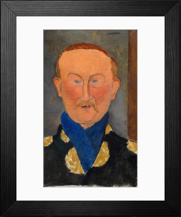 Framed Print : Leon Bakst, 1917. Creator: Amadeo Modigliani Framed Print : Leon Bakst, 1917. Creator: Amadeo Modigliani