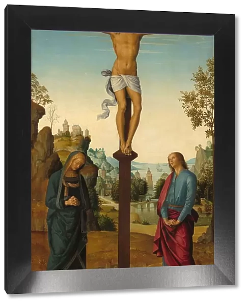 The Crucifixion with the Virgin, Saint John, Saint Jerome, and Saint Mary Magdalene... c
