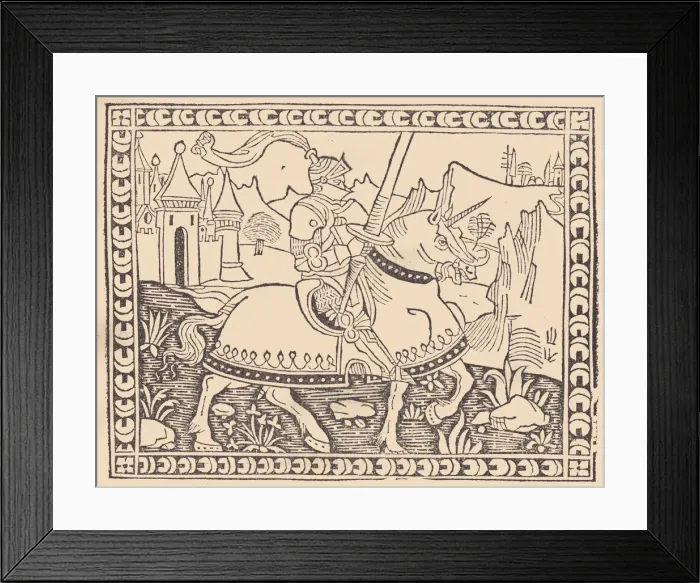Framed Print : La Giostra di Giuliano de Medici... ca. 1495-1500. Creators: Andrea Ghirlandi Framed Print : La Giostra di Giuliano de Medici... ca. 1495-1500. Creators: Andrea Ghirlandi